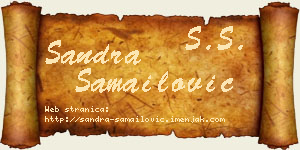 Sandra Samailović vizit kartica